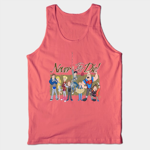 Never Say Die! Tank Top by Andrew Jones